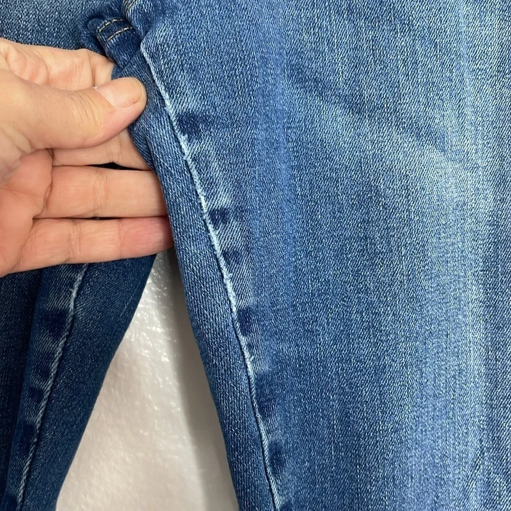 Frame Jeans Le Sylvie Crop High Rise Distressed Straight Fit Size 32 - Picture 5 of 9